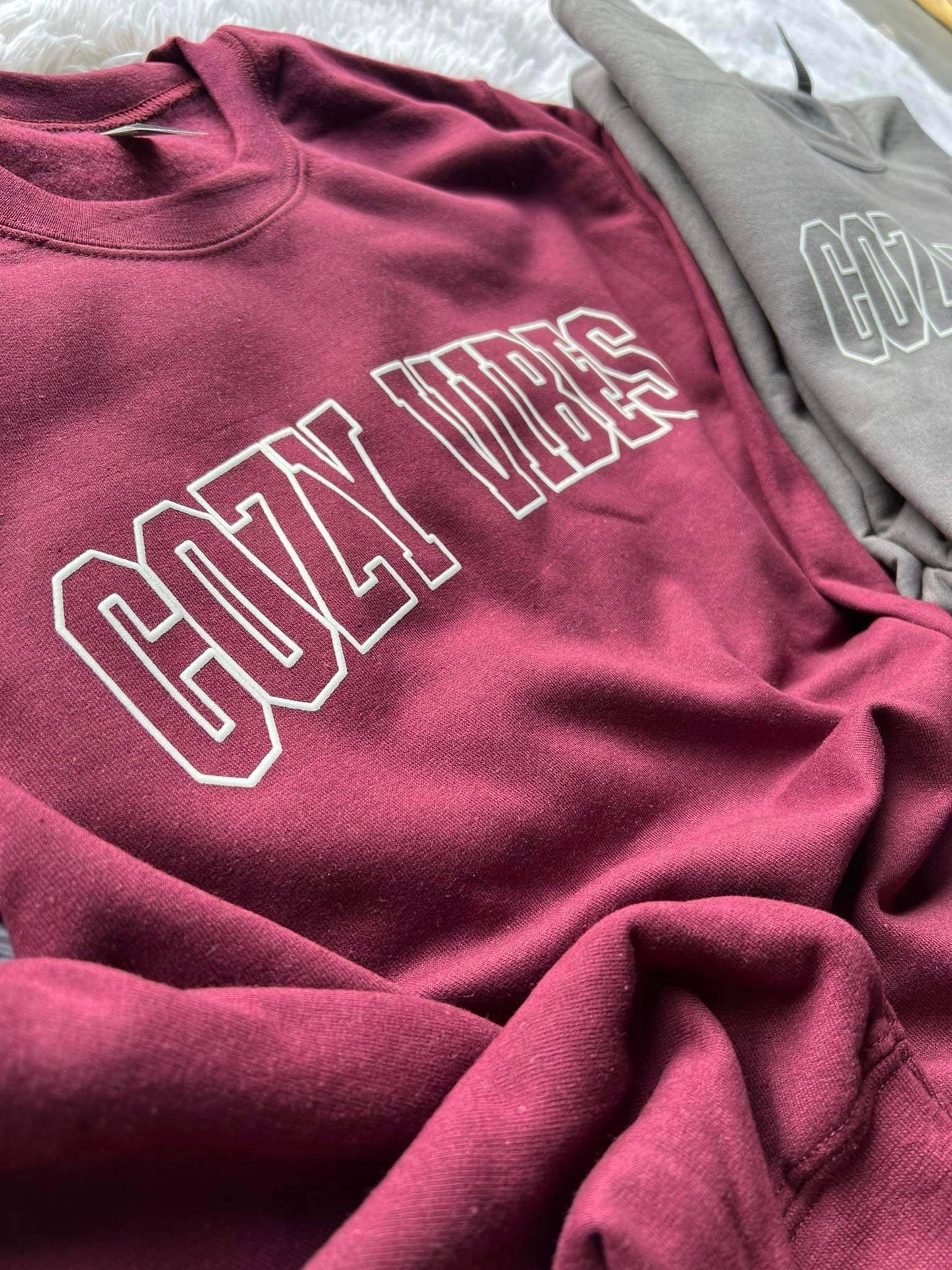 Cozy Vibes PUFF ink Crew PREORDER (SHIP DATE 9/29)
