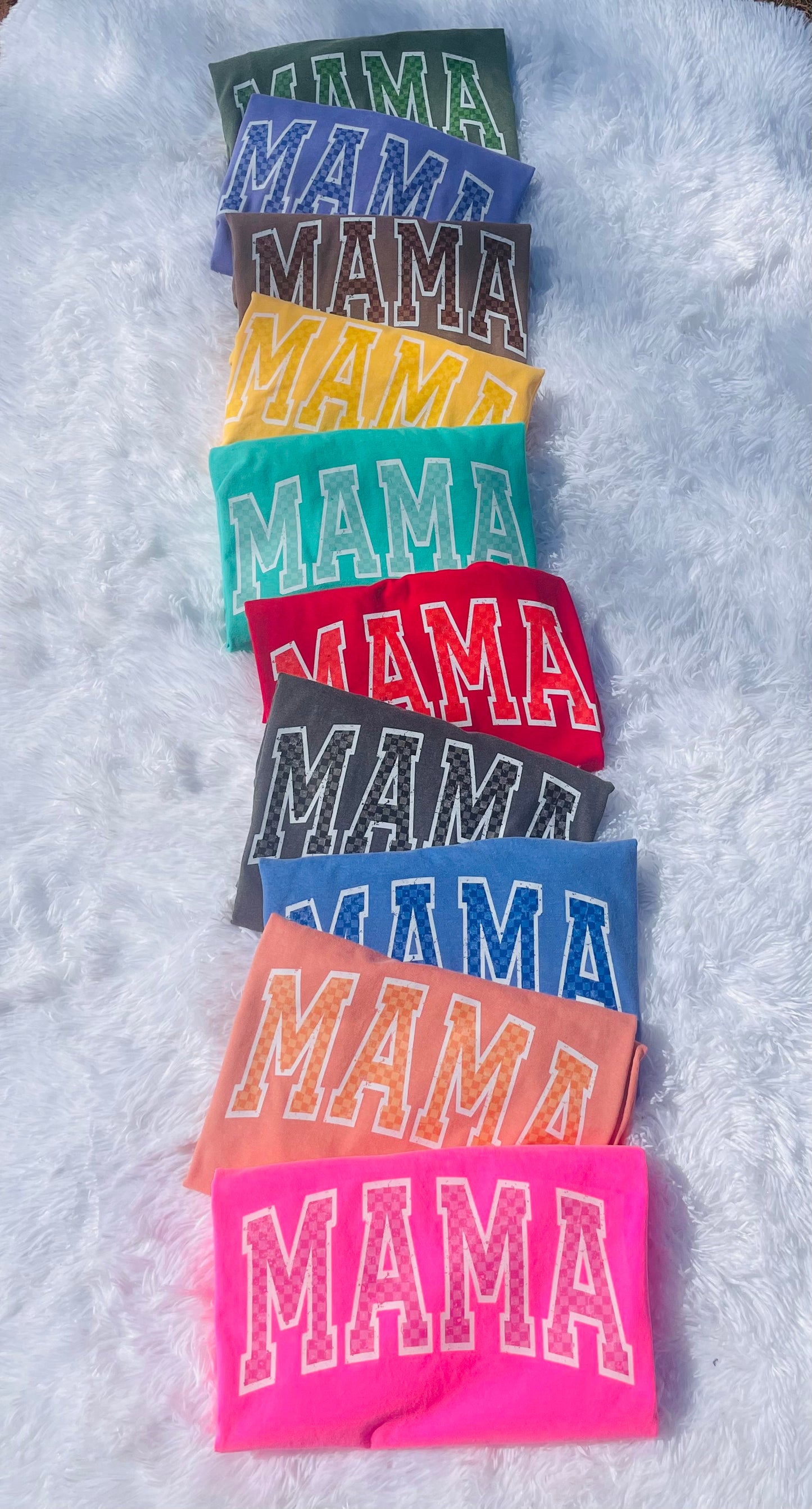 MAMA: checkered rainbow collection (wholesale)