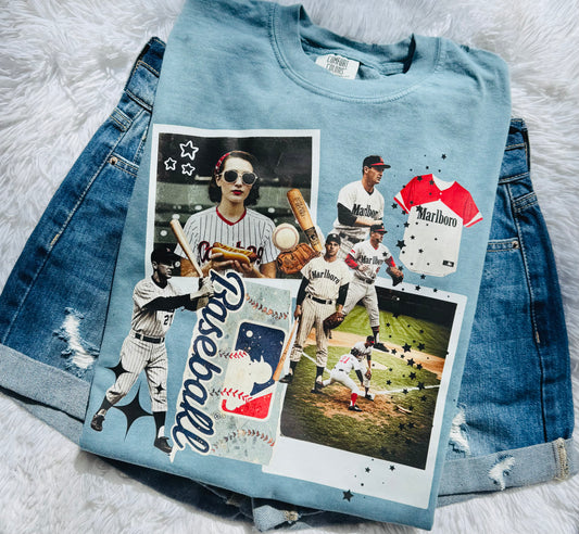 retro baseball collage (wholesale)