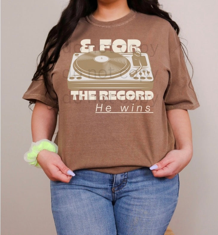 for the record He wins (wholesale)