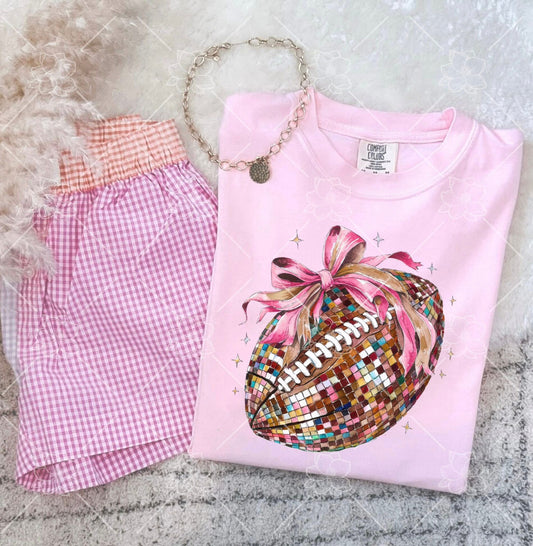 faux sequin preppy football (wholesale)