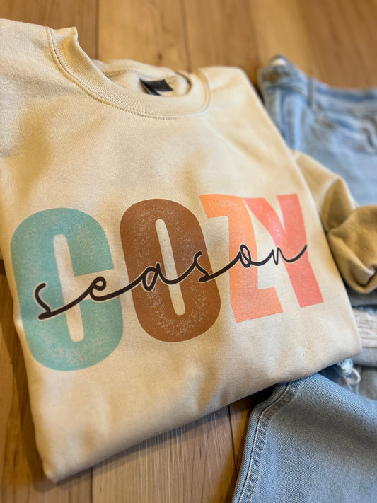 Cozy Season Crew OR Tee PREORDER (SHIP DATE 9/15)