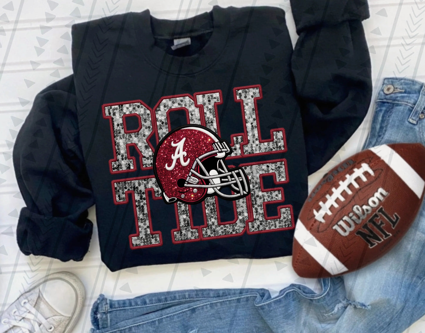 team faux sequin/embroidery (wholesale)