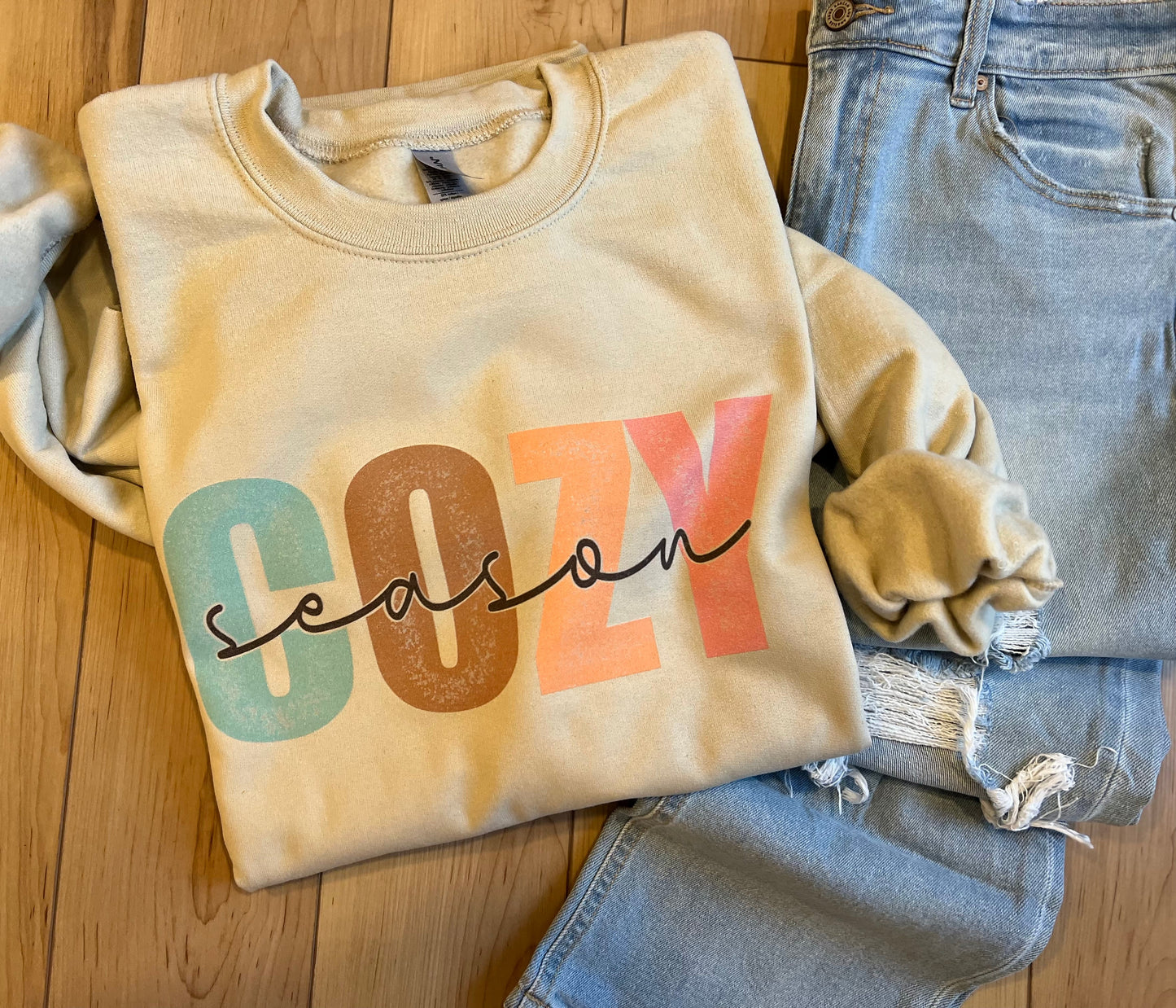 Cozy Season Crew OR Tee PREORDER (SHIP DATE 9/15)