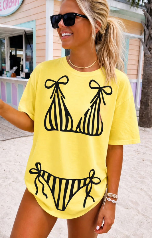 Bikini shirt black (wholesale)