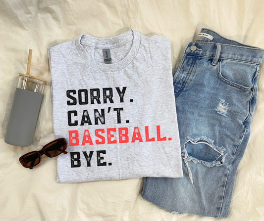 Sorry. Can’t. Baseball. Bye. (wholesale)