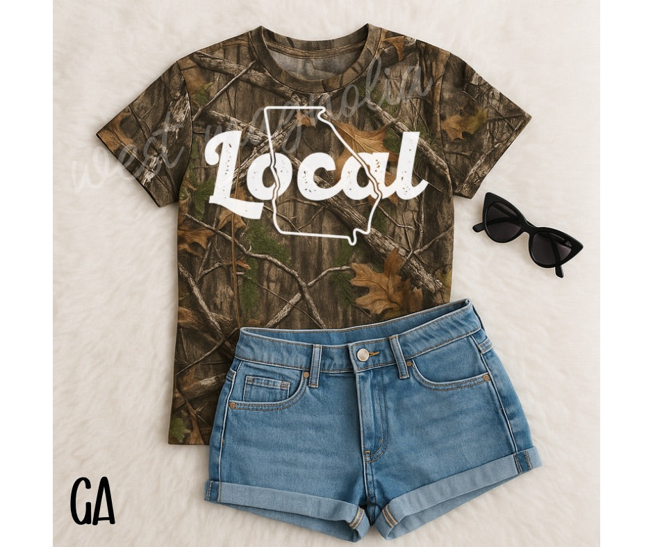 LOCAL state camo tee (wholesale)