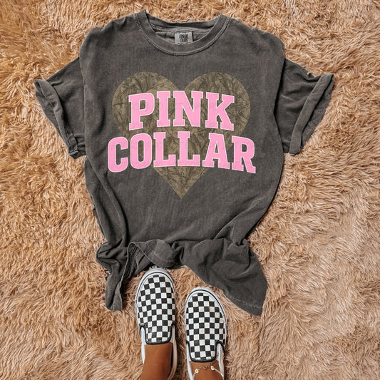 Pink collar camo heart (wholesale)
