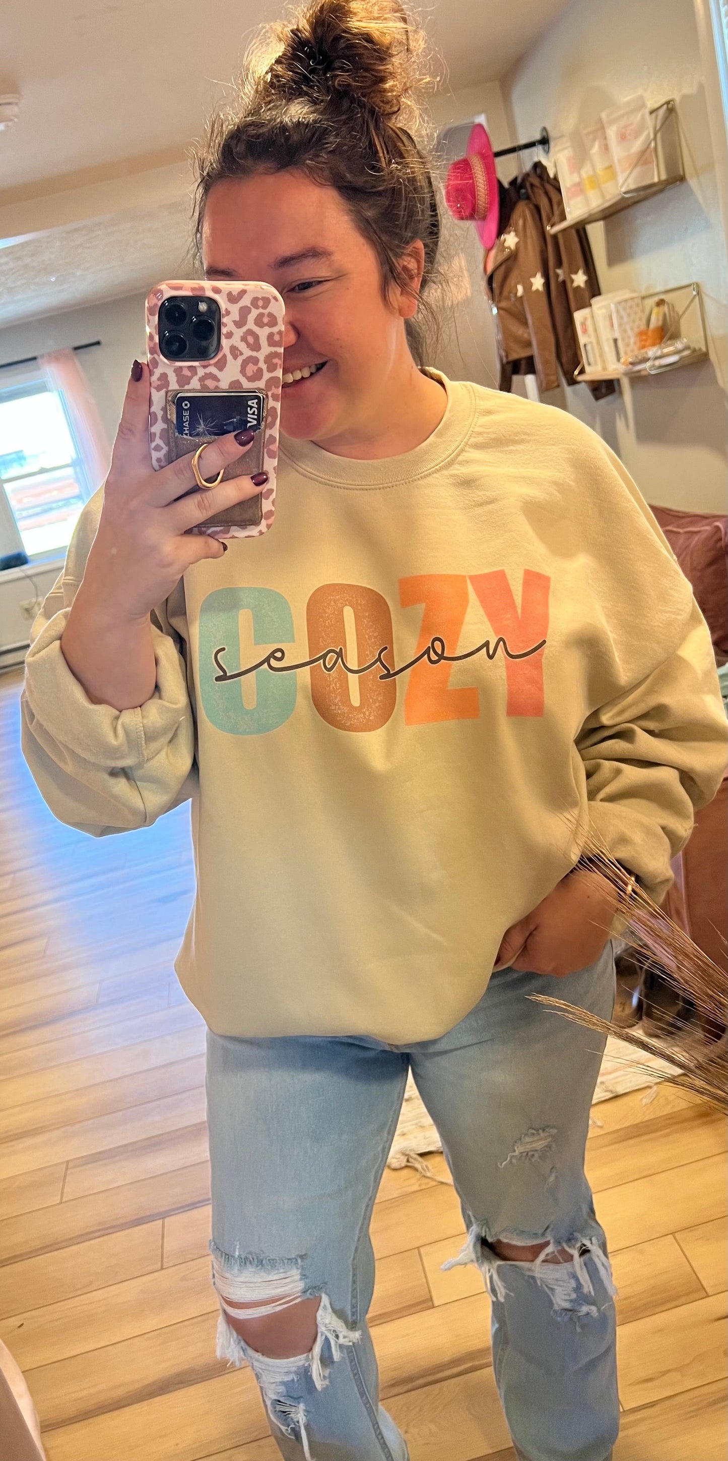 Cozy Season Crew OR Tee PREORDER (SHIP DATE 9/15)