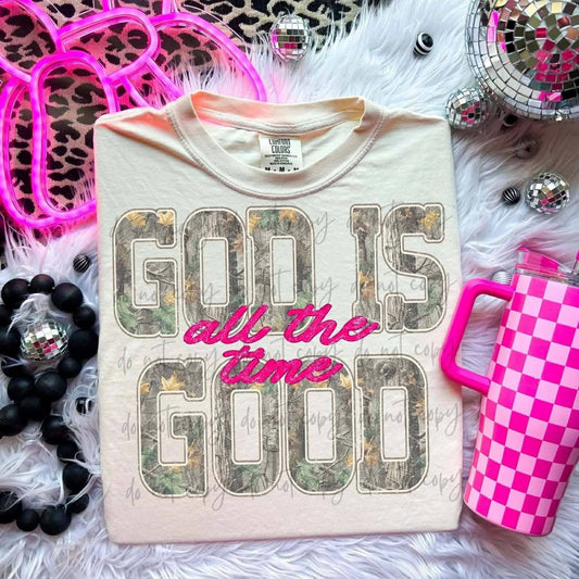 camo God is Good all the time (wholesale)