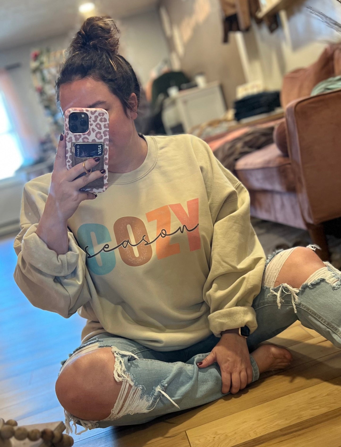 Cozy Season Crew OR Tee PREORDER (SHIP DATE 9/15)