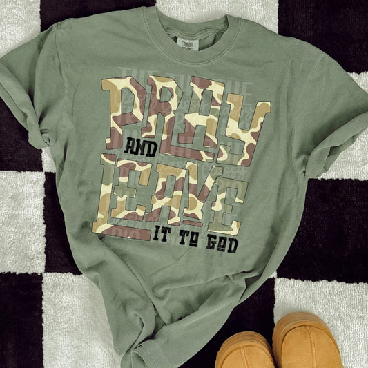 camo Pray and leave it to God (wholesale)