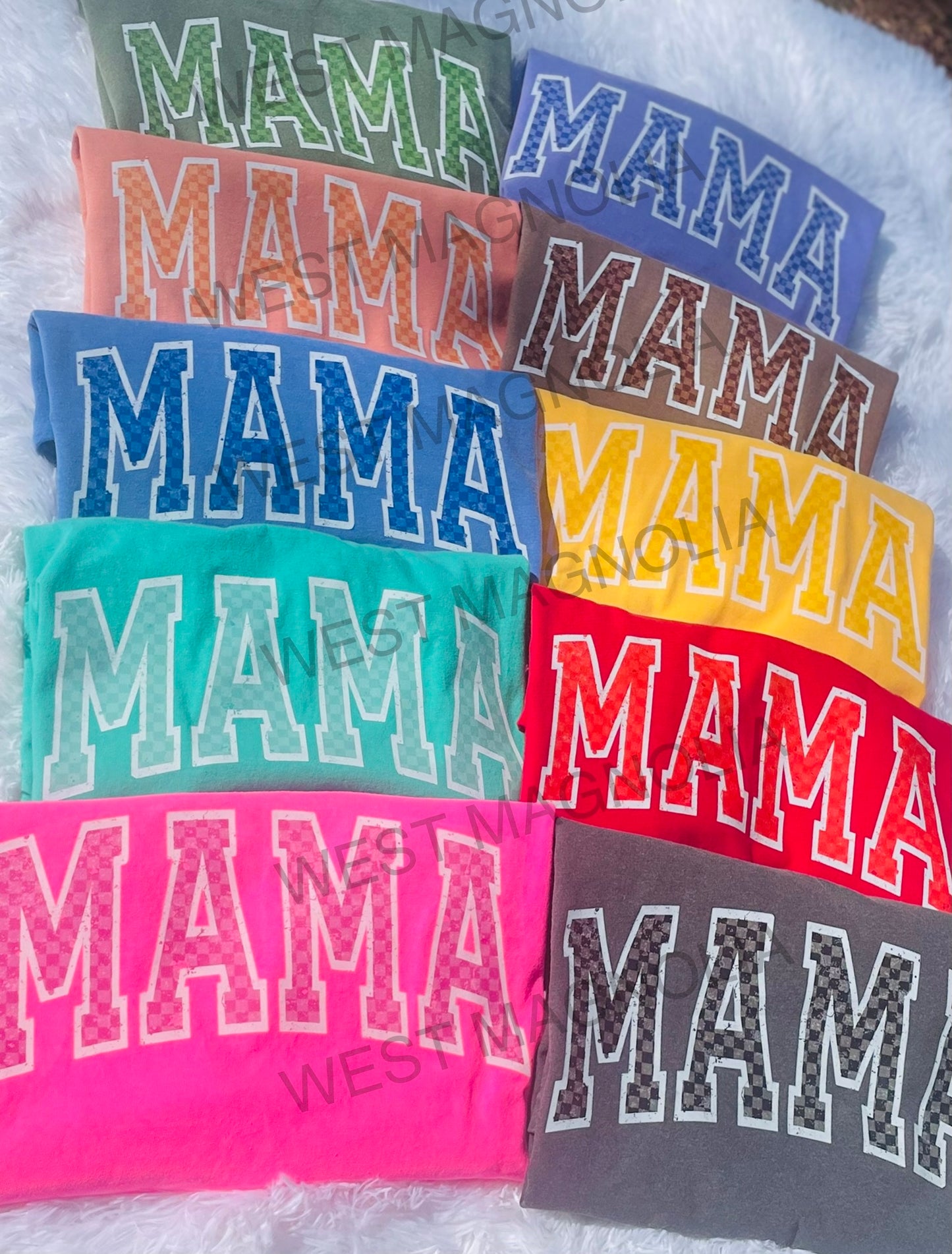 MAMA: checkered rainbow collection (wholesale)