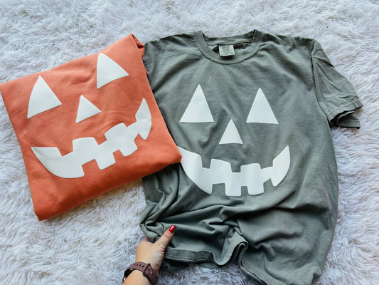 Pumpkin PUFF Face Graphic Tee PREORDER (SHIP DATE 9/12)