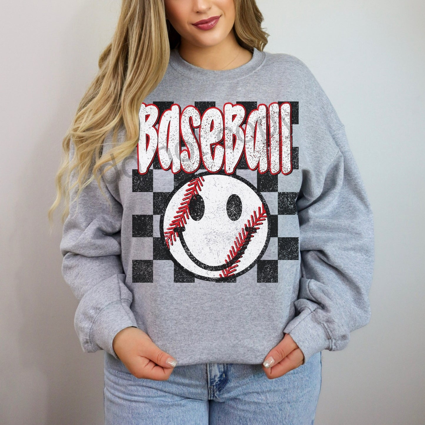 faux glitter/checkered baseball (wholesale)