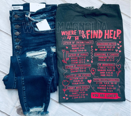 where to find help: bible verses