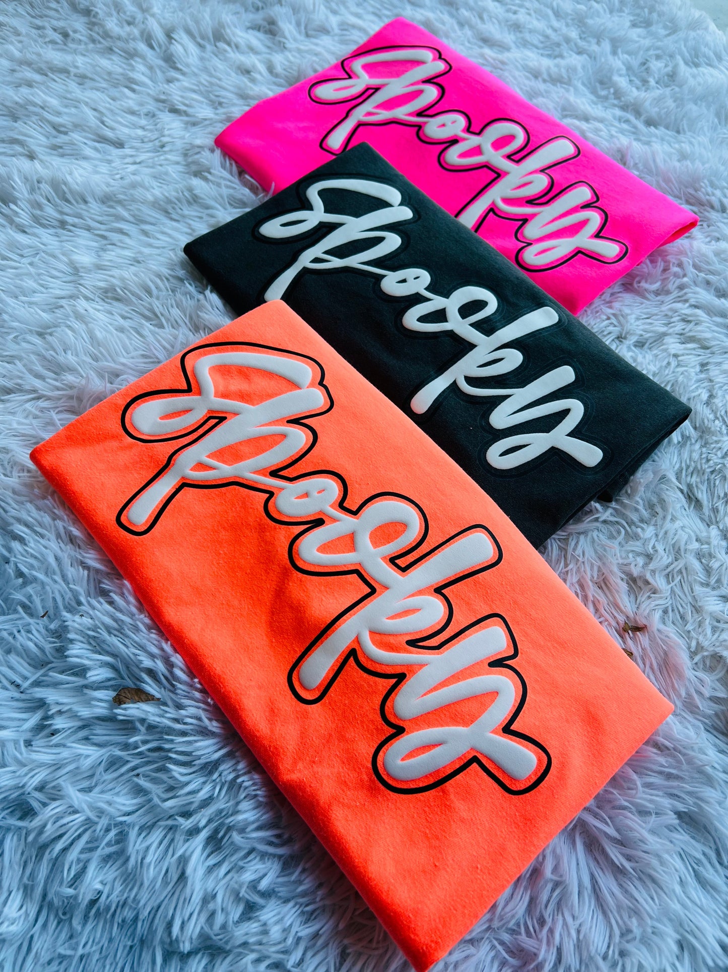 Spooky PUFF Ink Graphic Tee PREORDER (SHIP DATE 9/12)