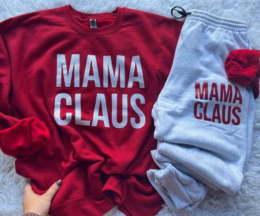 Traditional Mama Claus Crew OR Jogger PREORDER (SHIP DATE 11/4)