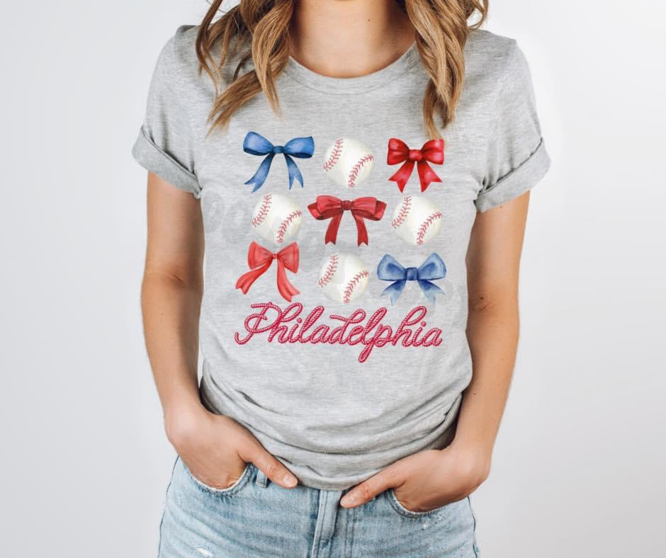 Philadelphia baseballs & bows (wholesale)