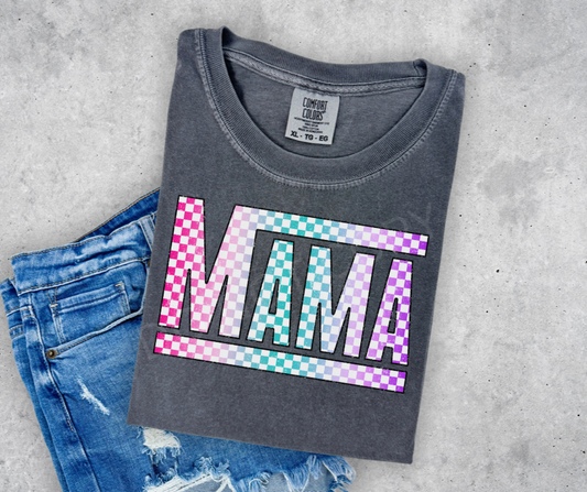 Ombré checkered mama (wholesale)