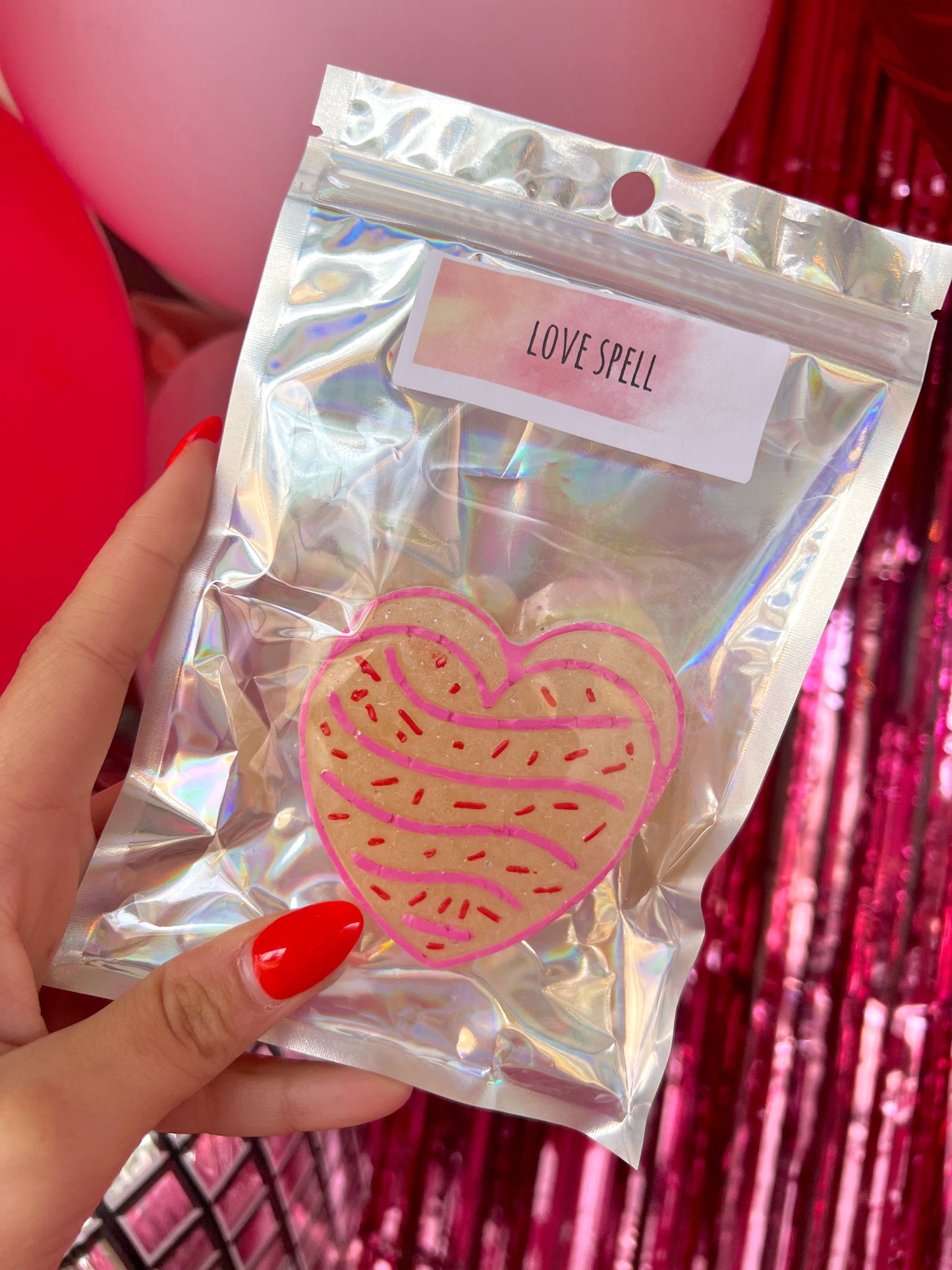 Pink Candy Heart Freshie