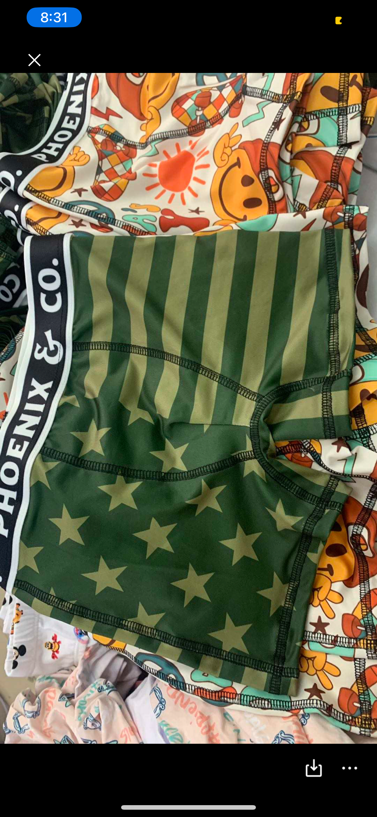 Green flag boxer briefs