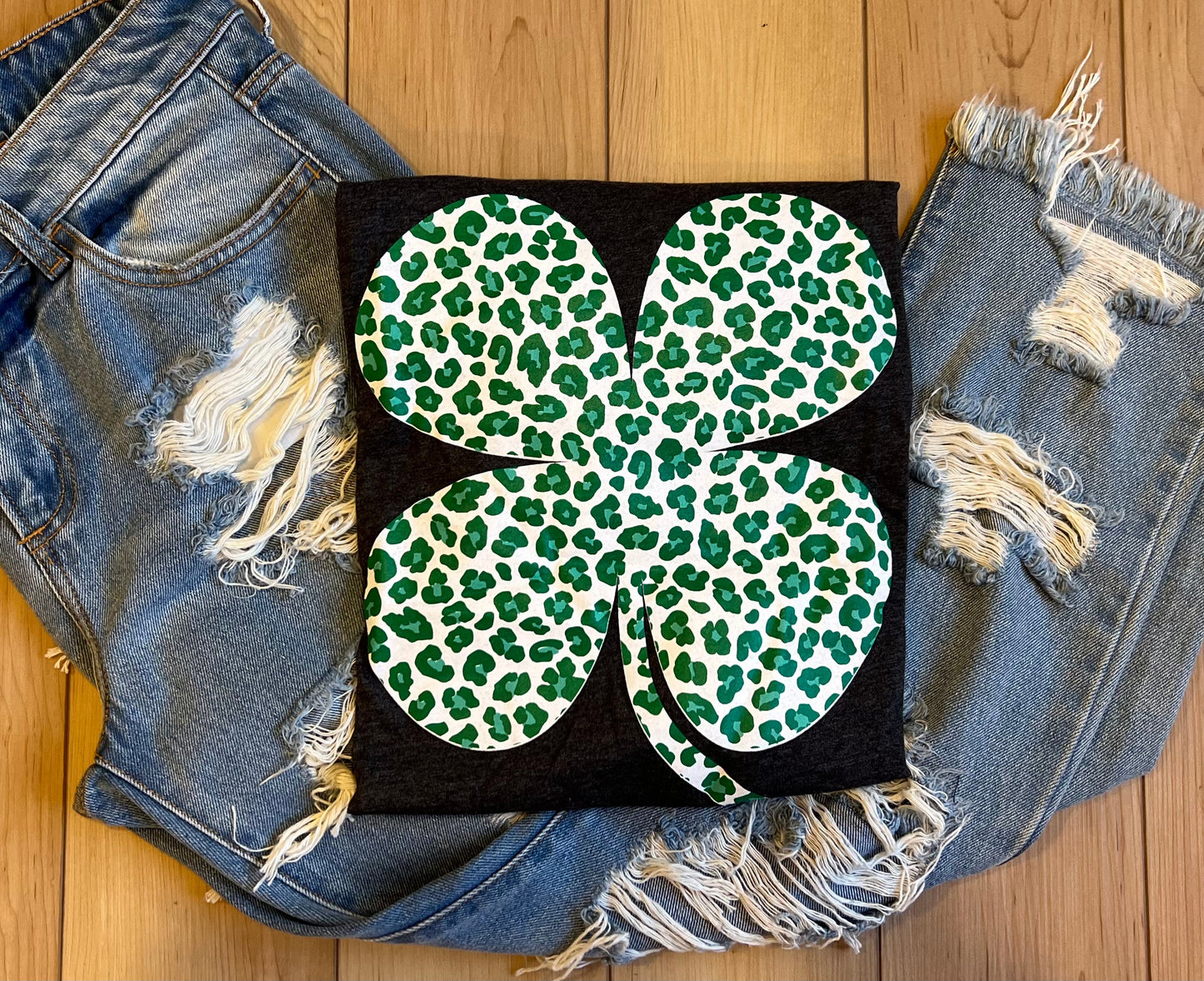 Leopard Print Shamrock PREORDER (SHIP DATE 2/24)