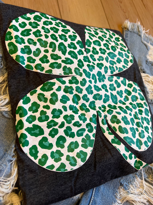 Leopard Print Shamrock PREORDER (SHIP DATE 2/24)