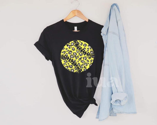 Leopard SOFTBALL Tee (SHIP DATE 2/28)